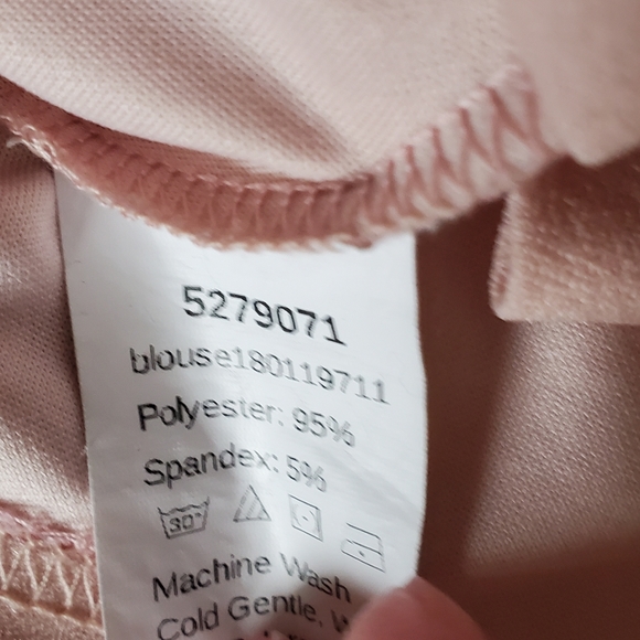 SHEIN M Pink Tie Top - Picture 4 of 4